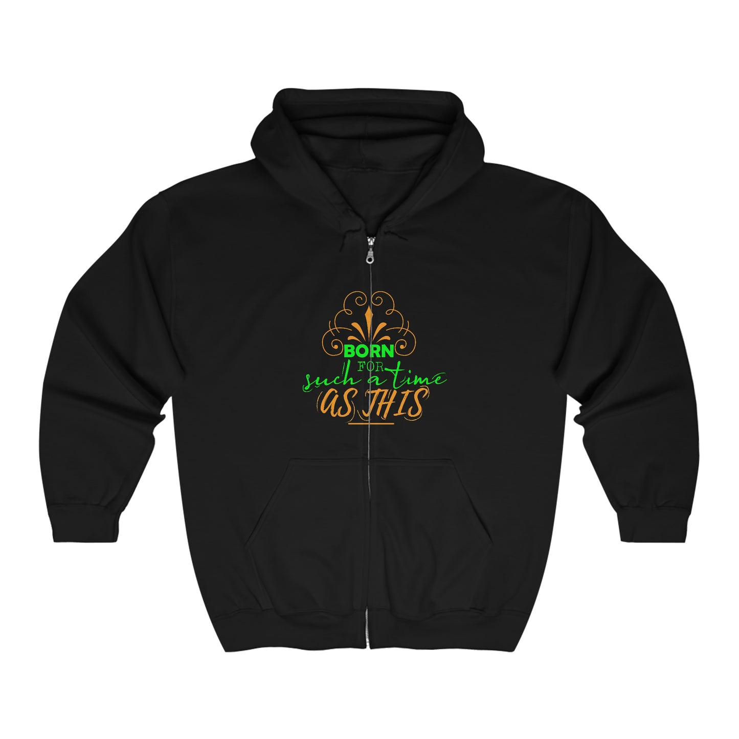 Born For Such A Time As This Unisex Heavy Blend Full Zip Hooded Sweatshirt