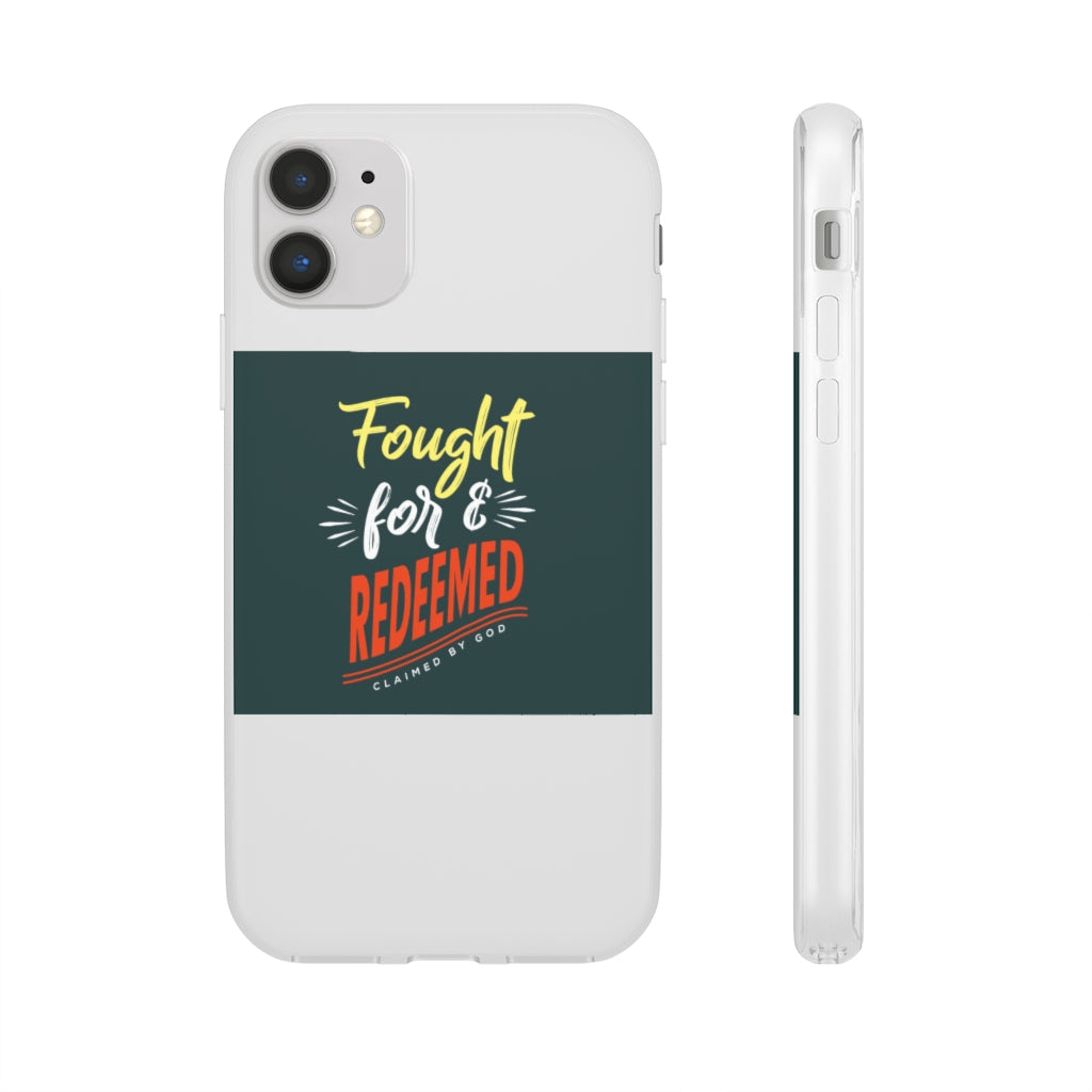 fought for and  redeemed Flexi Phone Case. compatible with select IPhone & Samsung Galaxy Phones Printify