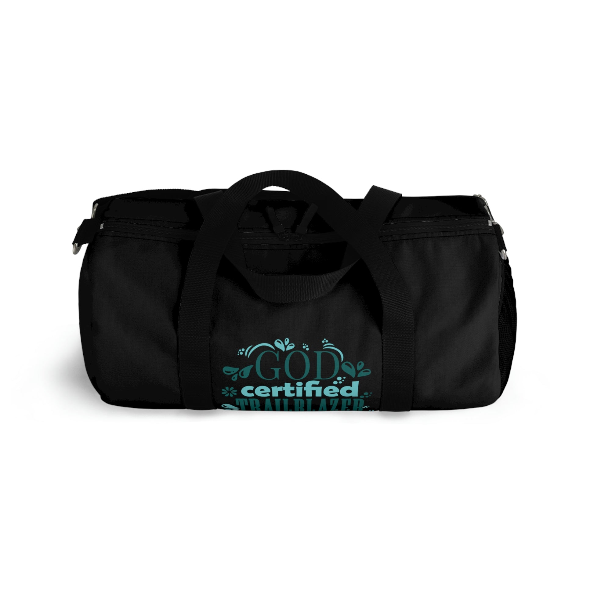 God Certified Trailblazer Duffel Bag Printify