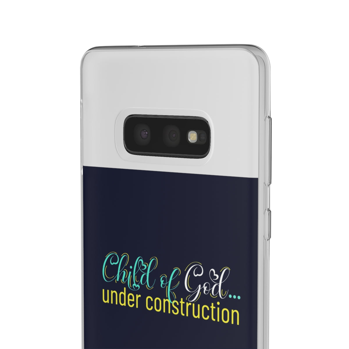 Child of God Under Construction Flexi Phone Case.compatible with select IPhone & Samsung Galaxy Phones Printify