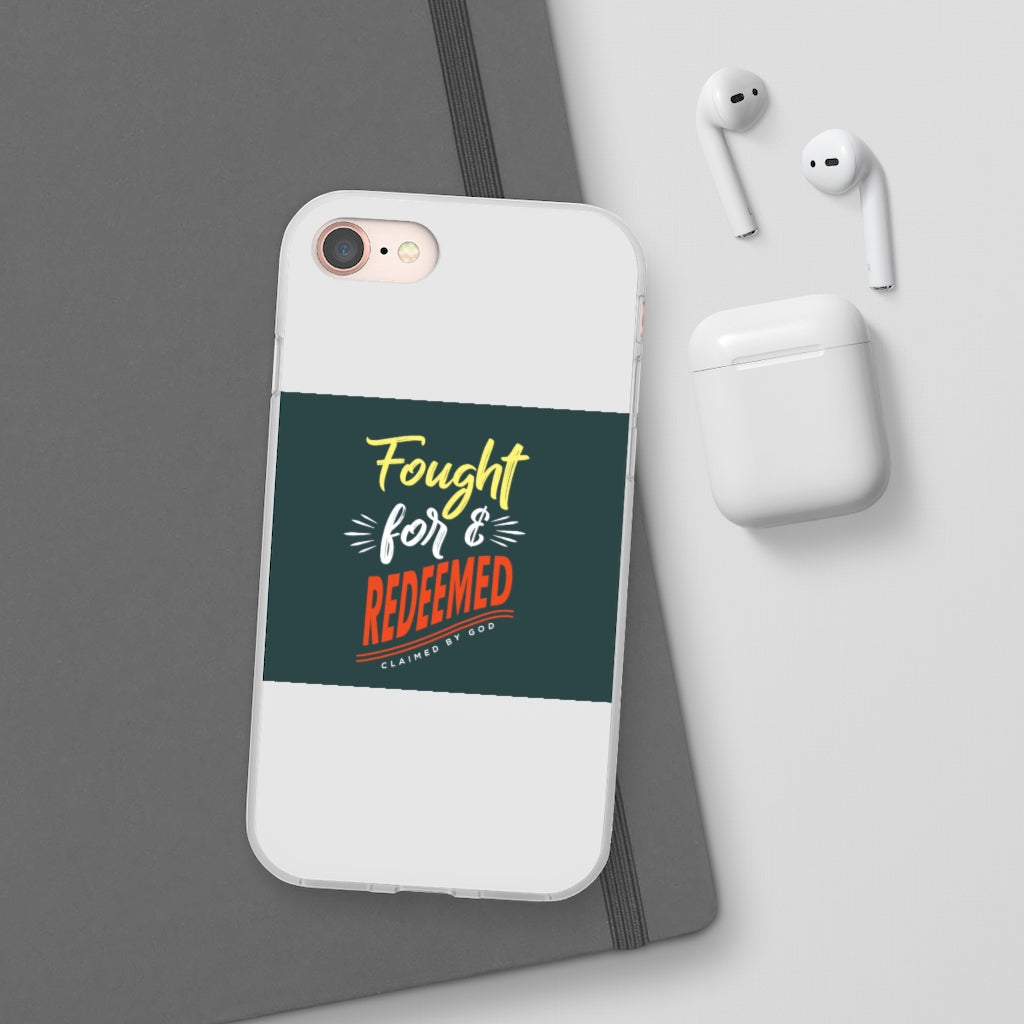 fought for and  redeemed Flexi Phone Case. compatible with select IPhone & Samsung Galaxy Phones Printify