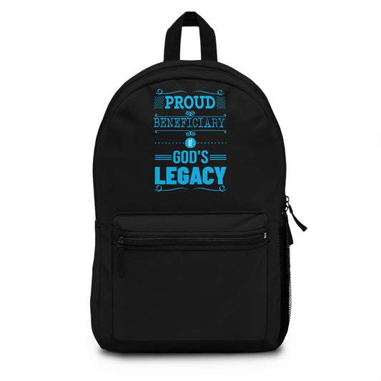 Proud Beneficiary Of God's Legacy Backpack Printify