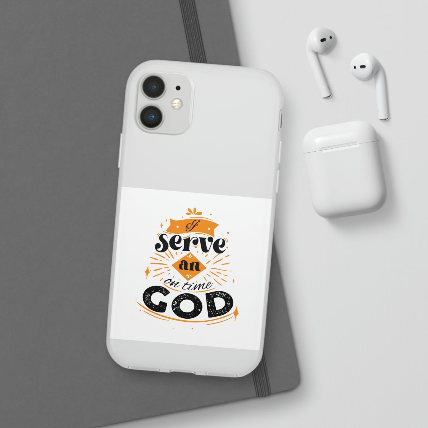 I Serve An On Time God Flexi Phone Case