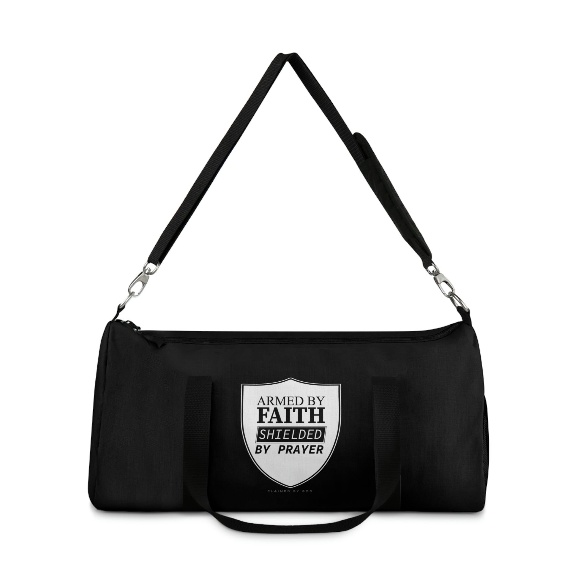 Armed By Faith Shielded By Prayer Duffel Bag Printify