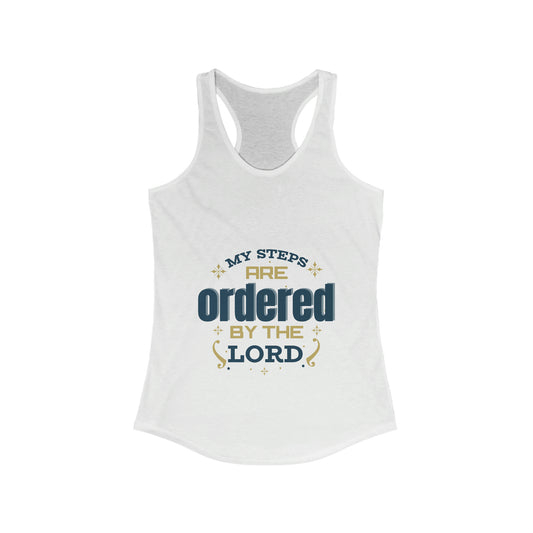 My Steps Are Ordered By The Lord  Slim Fit Tank-top