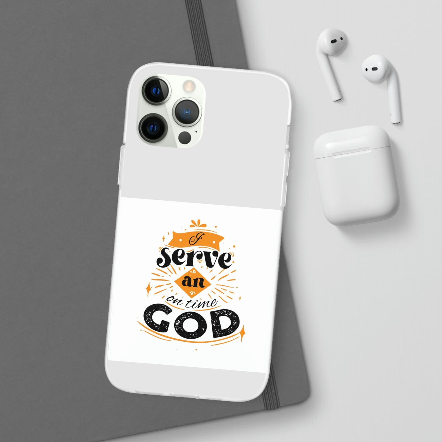 I Serve An On Time God Flexi Phone Case