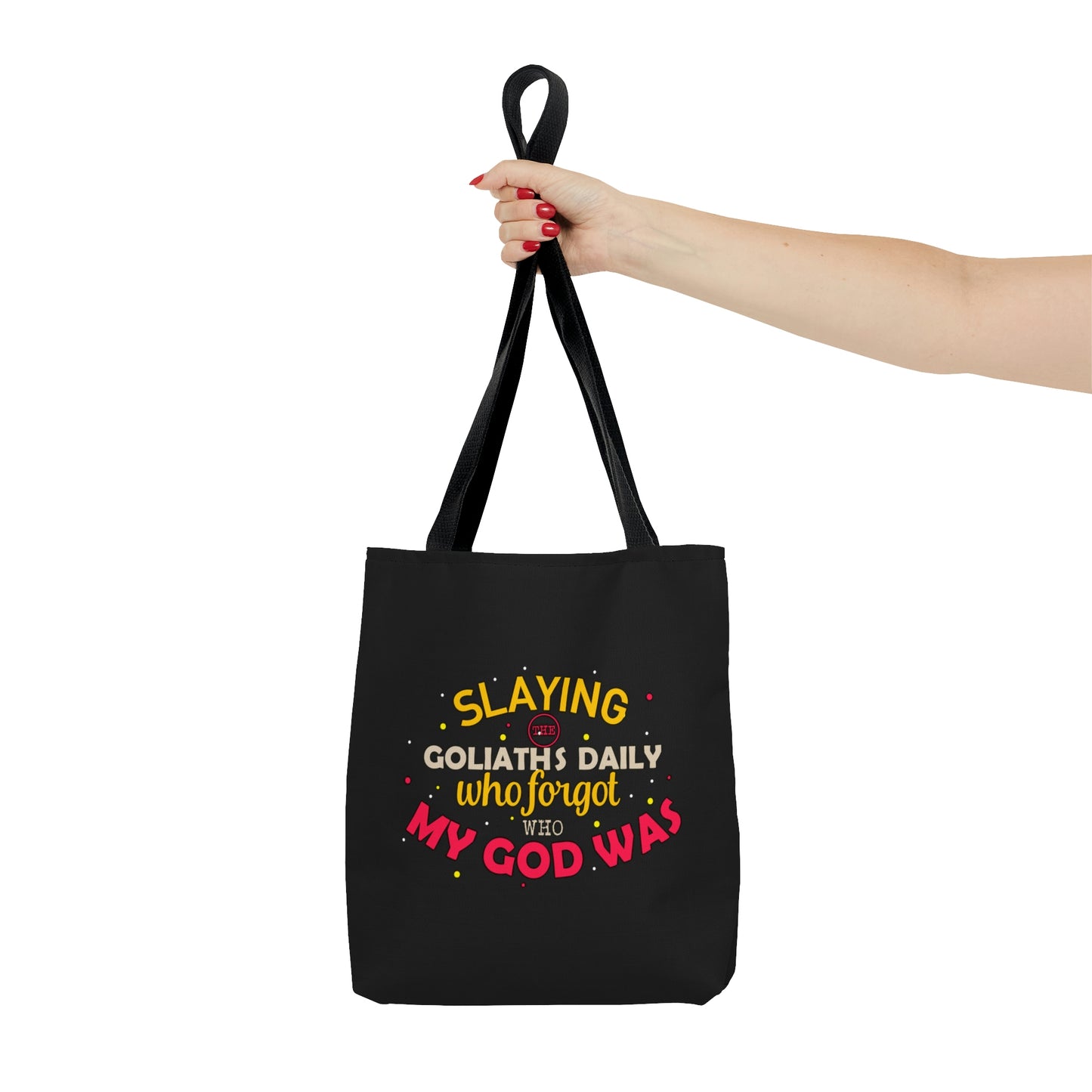 Slaying The Goliaths Daily Who Forgot Who My God Was Tote Bag
