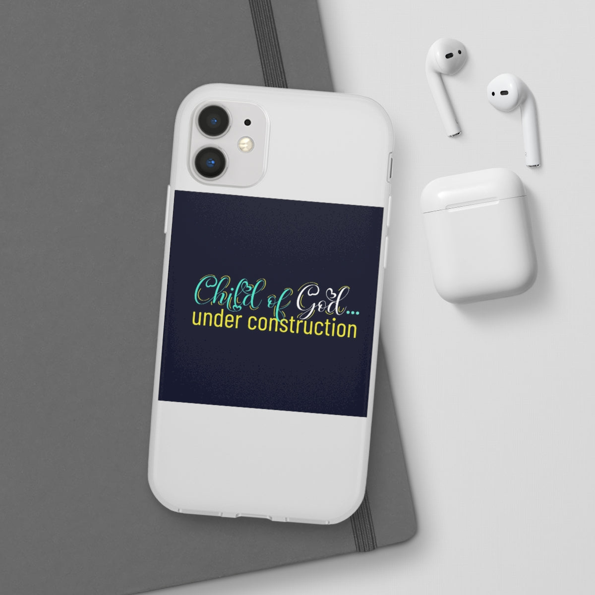 Child of God Under Construction Flexi Phone Case.compatible with select IPhone & Samsung Galaxy Phones Printify