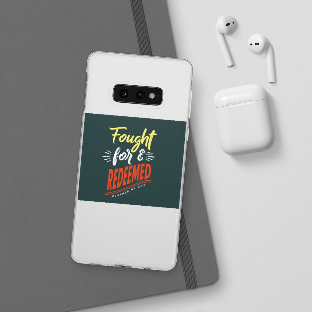 fought for and  redeemed Flexi Phone Case. compatible with select IPhone & Samsung Galaxy Phones Printify