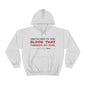 Drenched in the blood that purified my soul hooded sweatshirt Printify