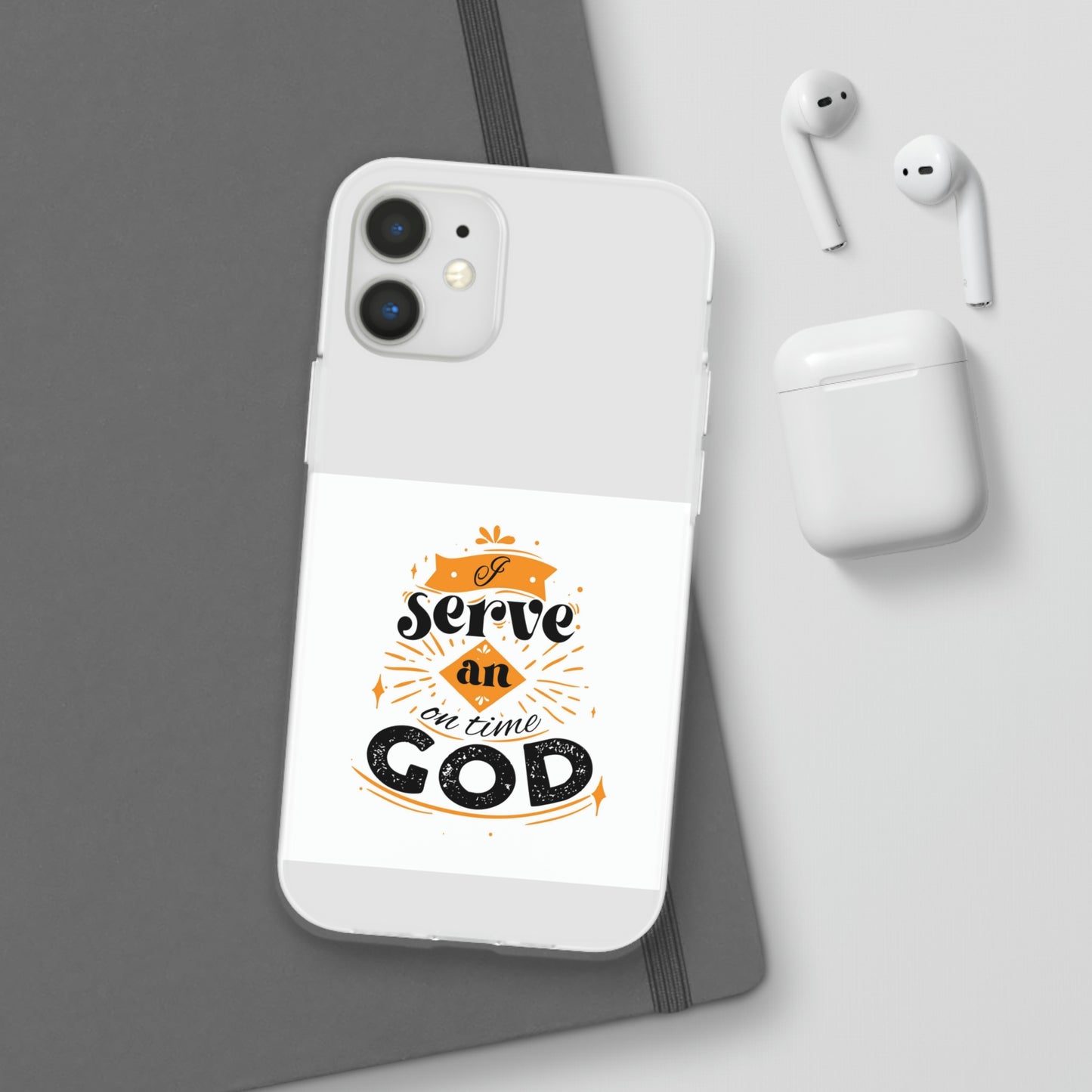 I Serve An On Time God Flexi Phone Case