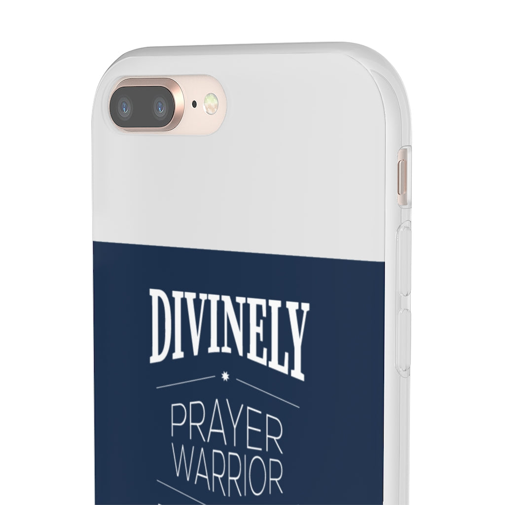 Divinely Armed Prayer Warrior Flexi Phone Case compatible with select IPhone & Samsung Galaxy Phones Printify