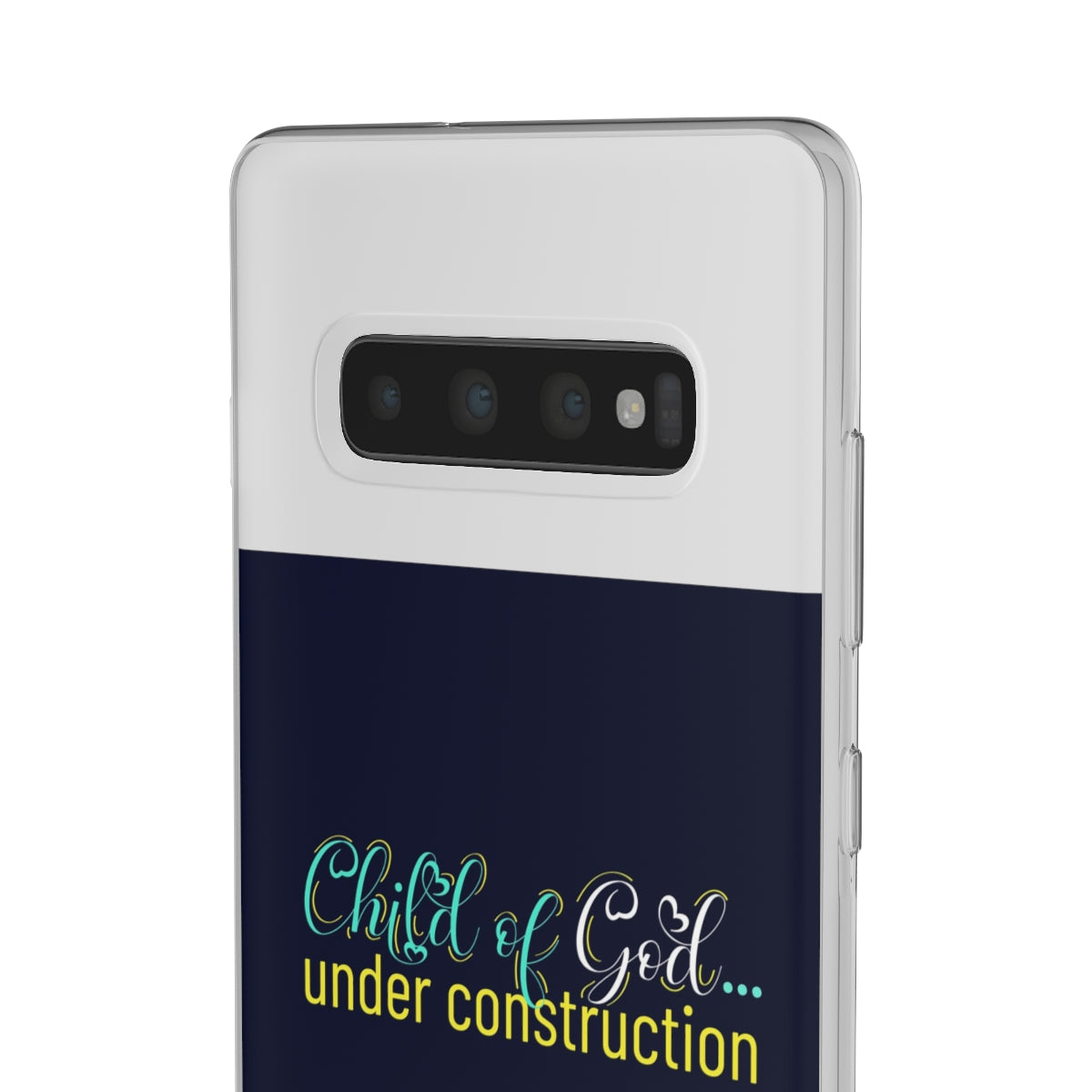 Child of God Under Construction Flexi Phone Case.compatible with select IPhone & Samsung Galaxy Phones Printify