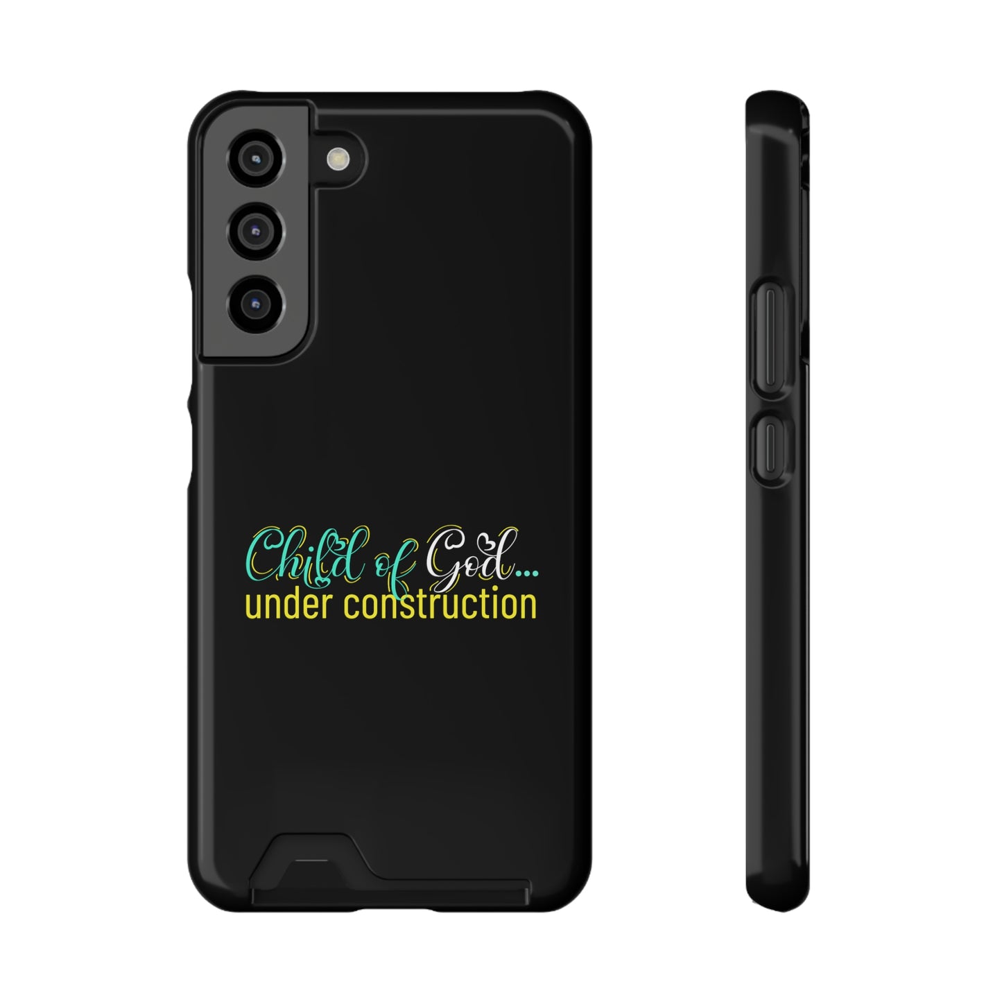 Child Of God Under Construction Phone Case With Card Holder