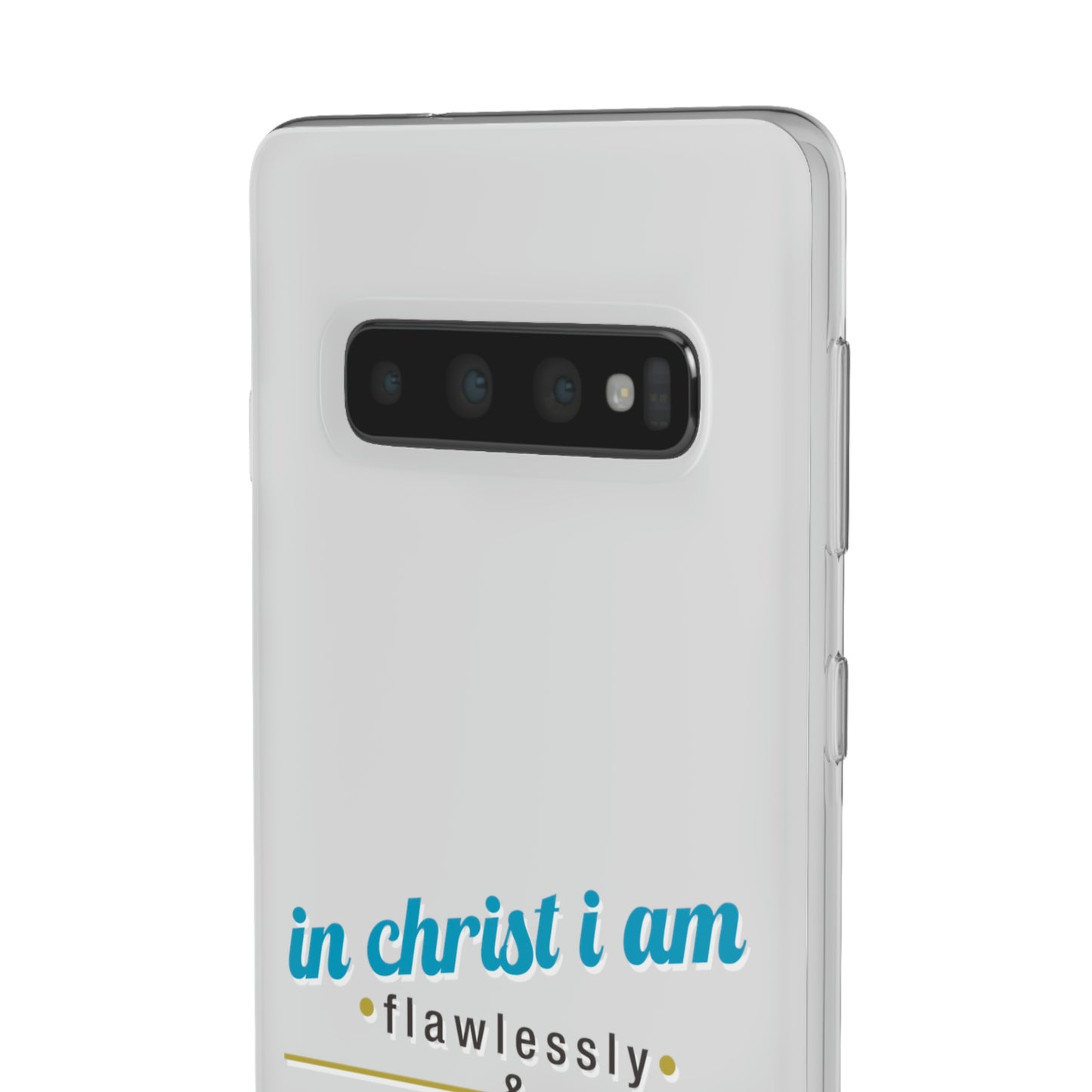 In Christ I Am Flawlessly & Purposefully Created Flexi Phone Case