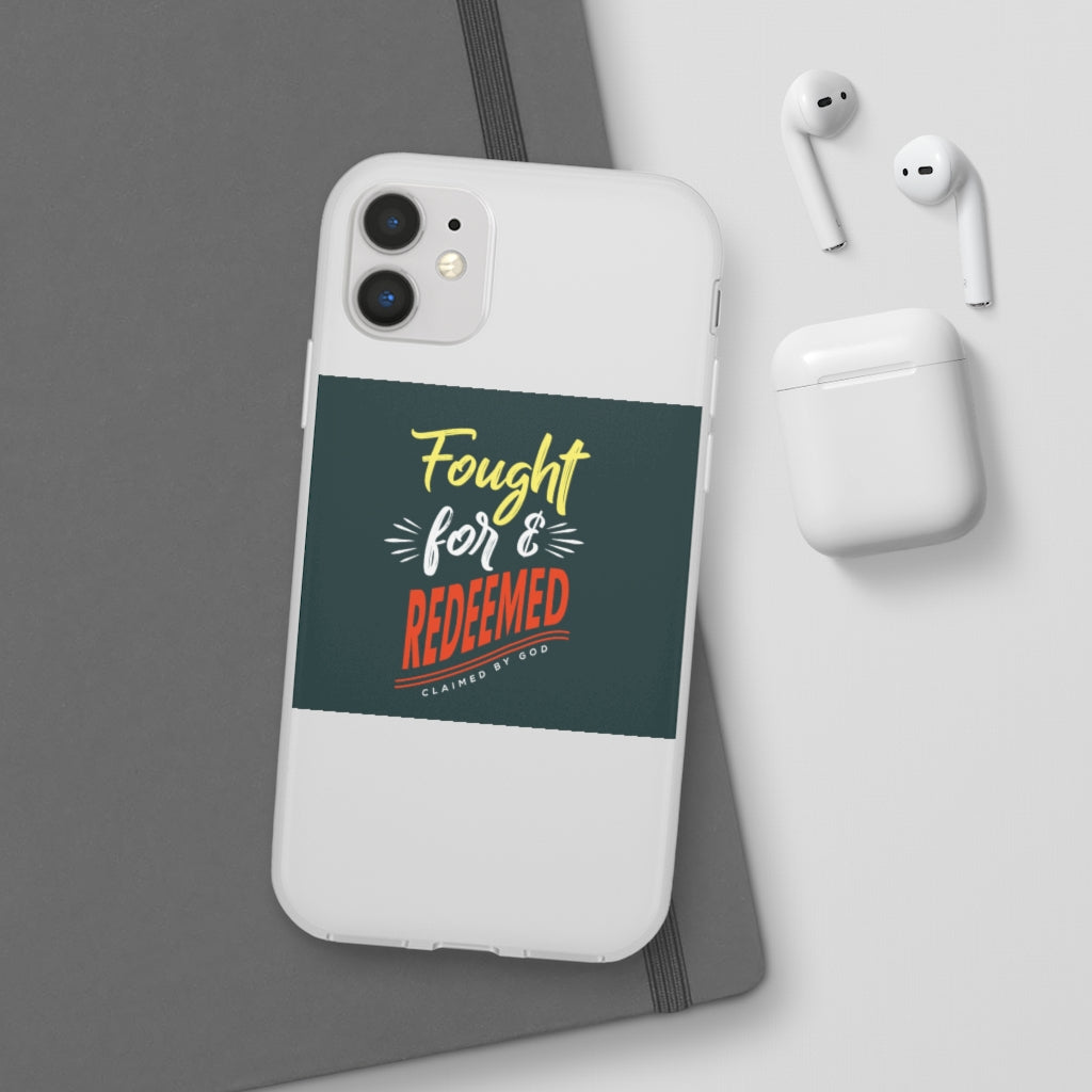 fought for and  redeemed Flexi Phone Case. compatible with select IPhone & Samsung Galaxy Phones Printify