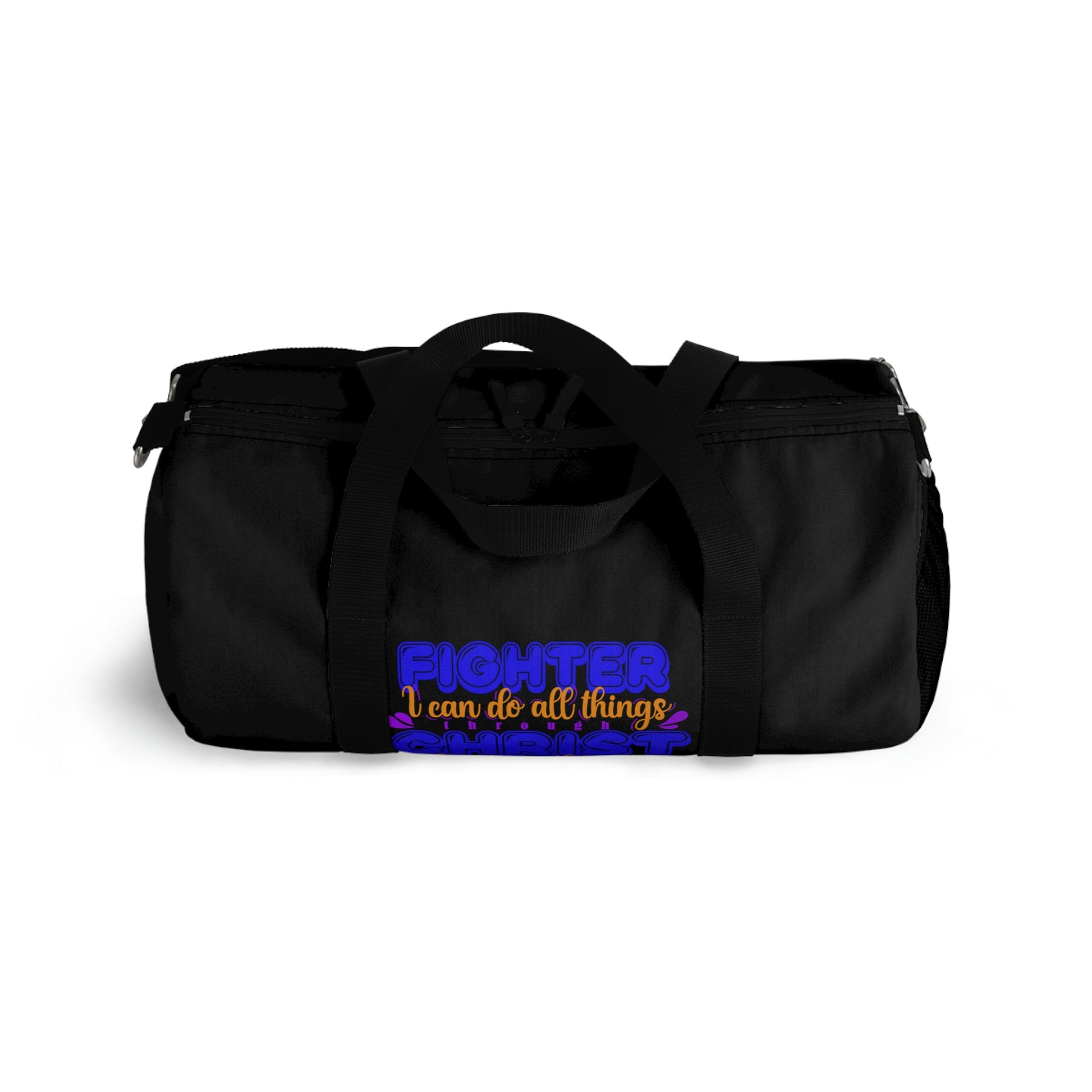 Fighter I Can Do All Things Through Christ Who Strengthens Me Duffel Bag Printify
