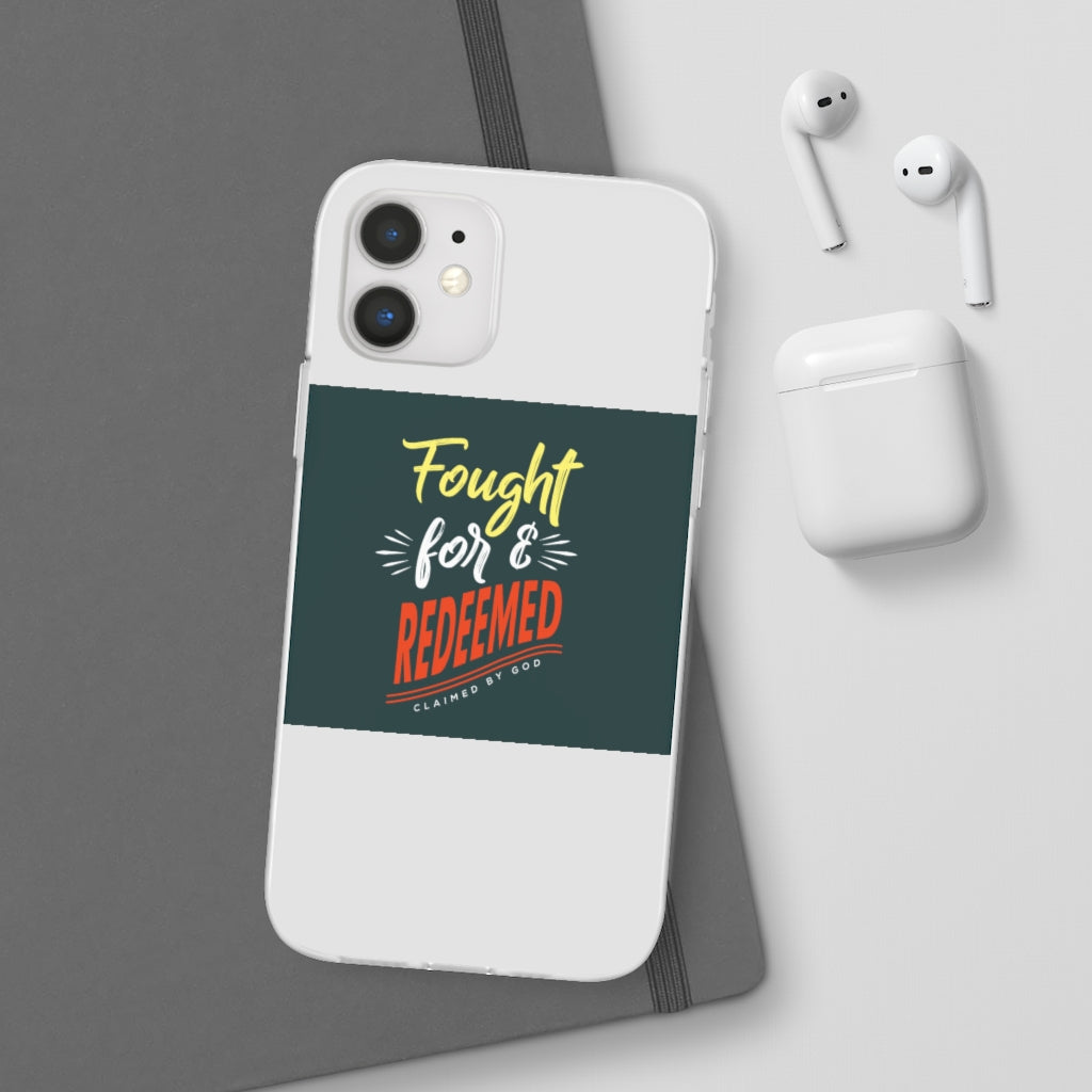 fought for and  redeemed Flexi Phone Case. compatible with select IPhone & Samsung Galaxy Phones Printify