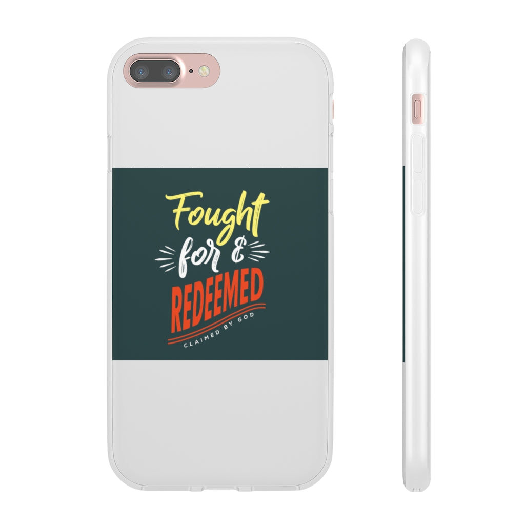 fought for and  redeemed Flexi Phone Case. compatible with select IPhone & Samsung Galaxy Phones Printify