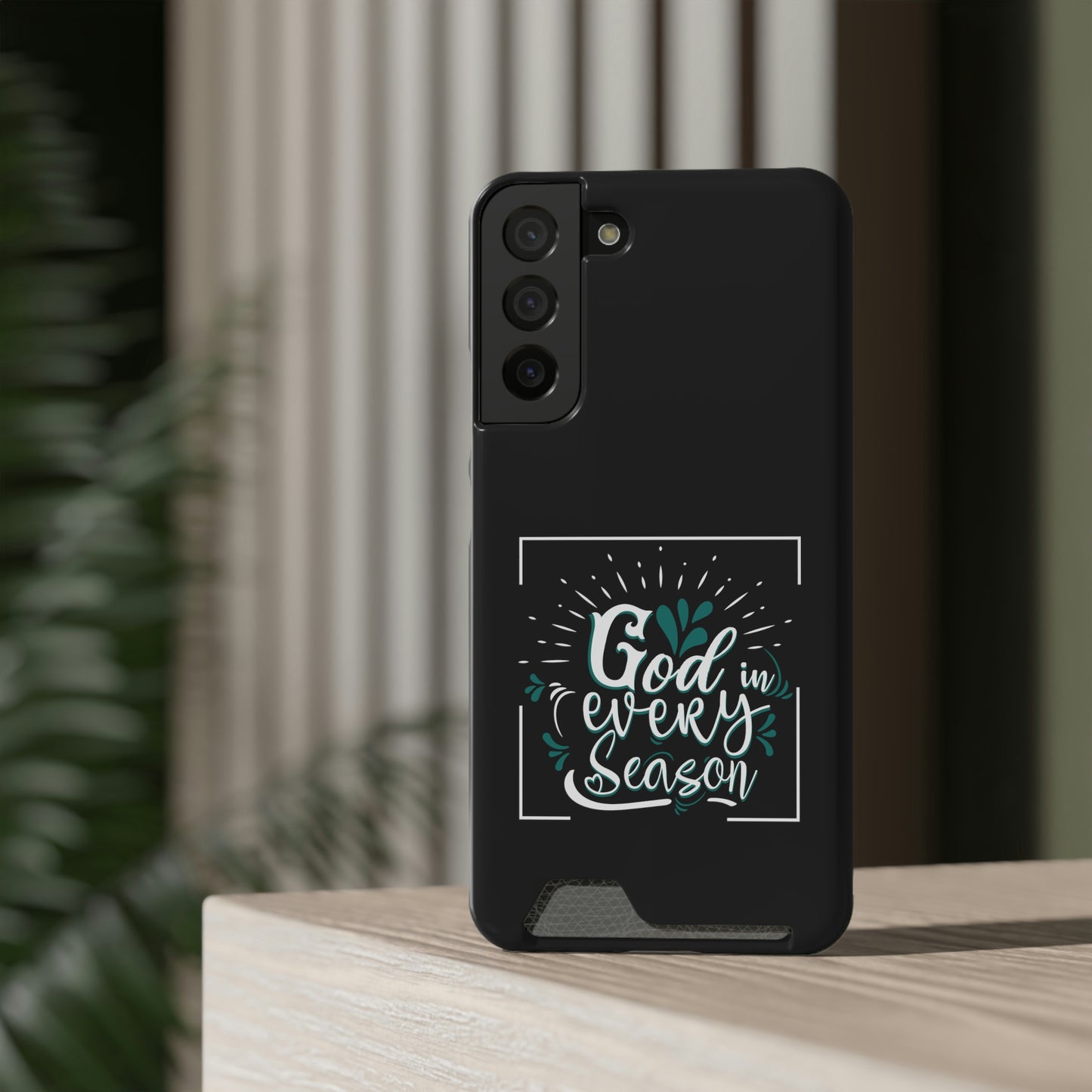 God In Every Season Phone Case With Card Holder