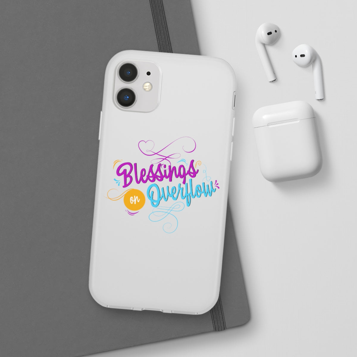 Blessings on Overflow Flexi Phone Case, compatible with select IPhone & Samsung Galaxy Phones Printify