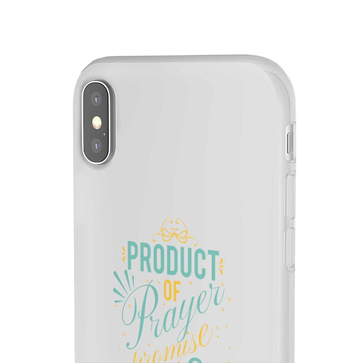 Product of Prayer Promise and Perseverance Flexi Phone Case. compatible with select IPhone & Samsung Galaxy Phones Printify