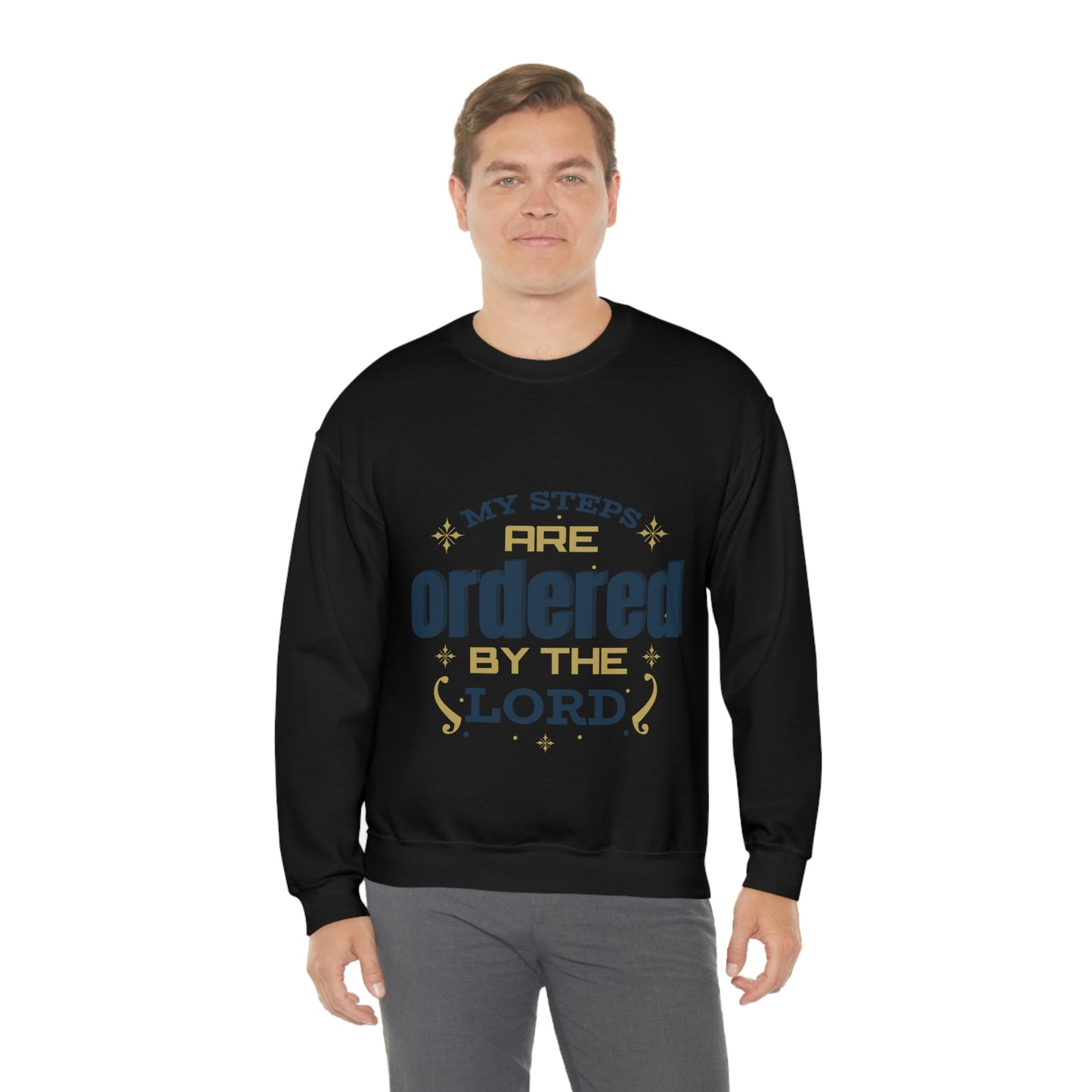My Steps Are Ordered By The Lord Unisex Heavy Blend™ Crewneck Sweatshirt