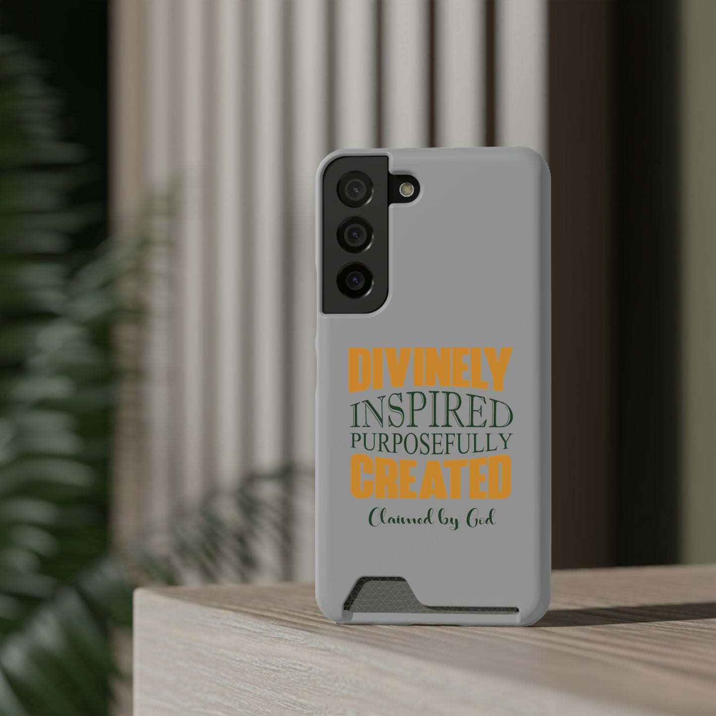 Divinely Inspired Purposefully Created Phone Case With Card Holder