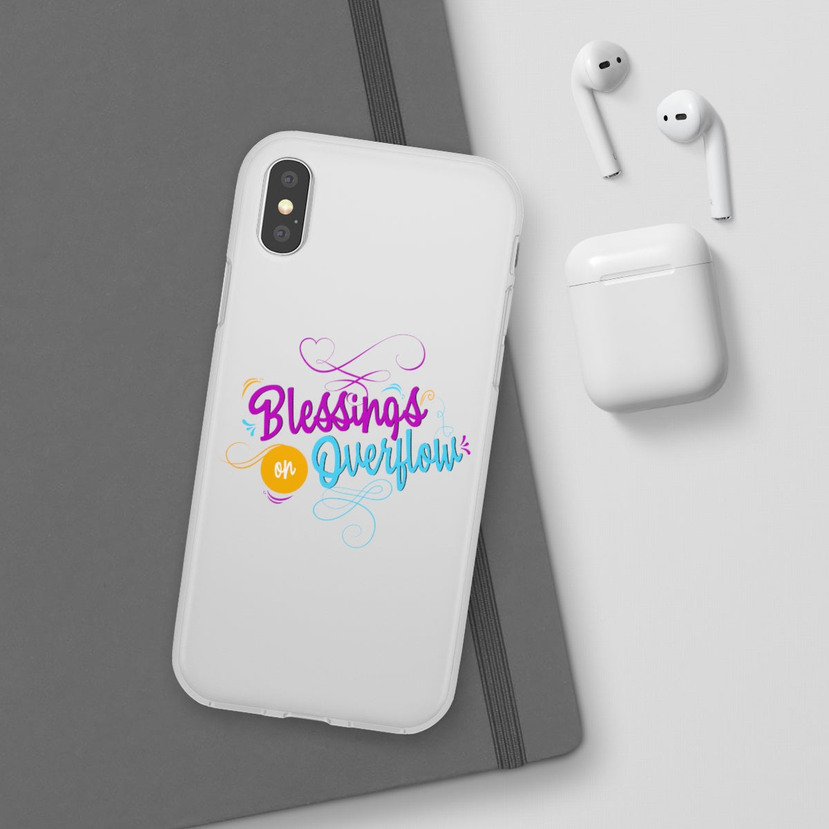 Blessings on Overflow Flexi Phone Case, compatible with select IPhone & Samsung Galaxy Phones Printify