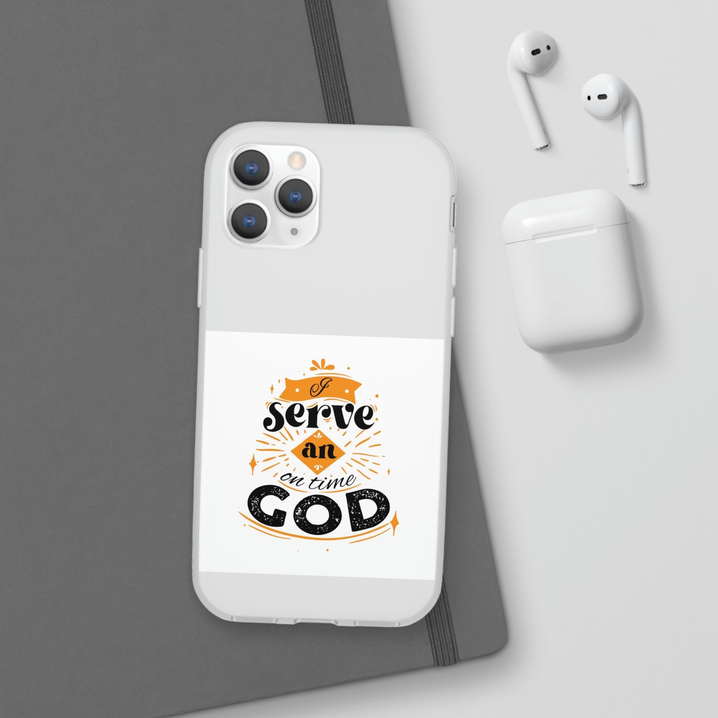 I Serve An On Time God Flexi Phone Case