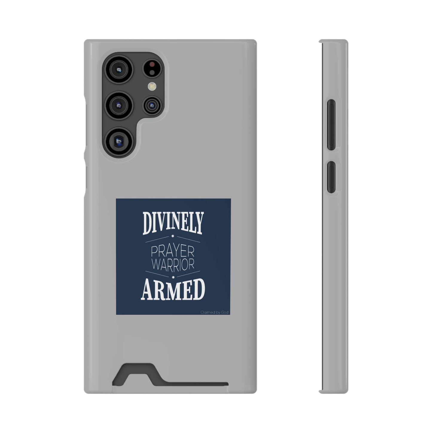 Divinely Armed Prayer Warrior Phone Case With Card Holder