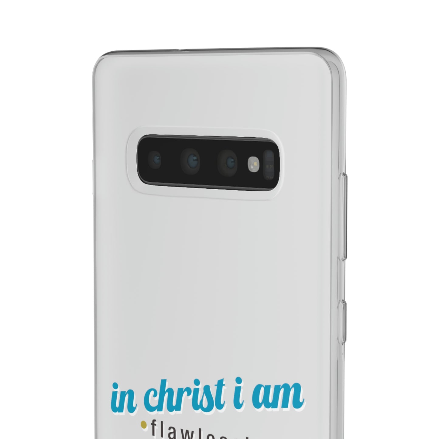 In Christ I Am Flawlessly & Purposefully Created Flexi Phone Case