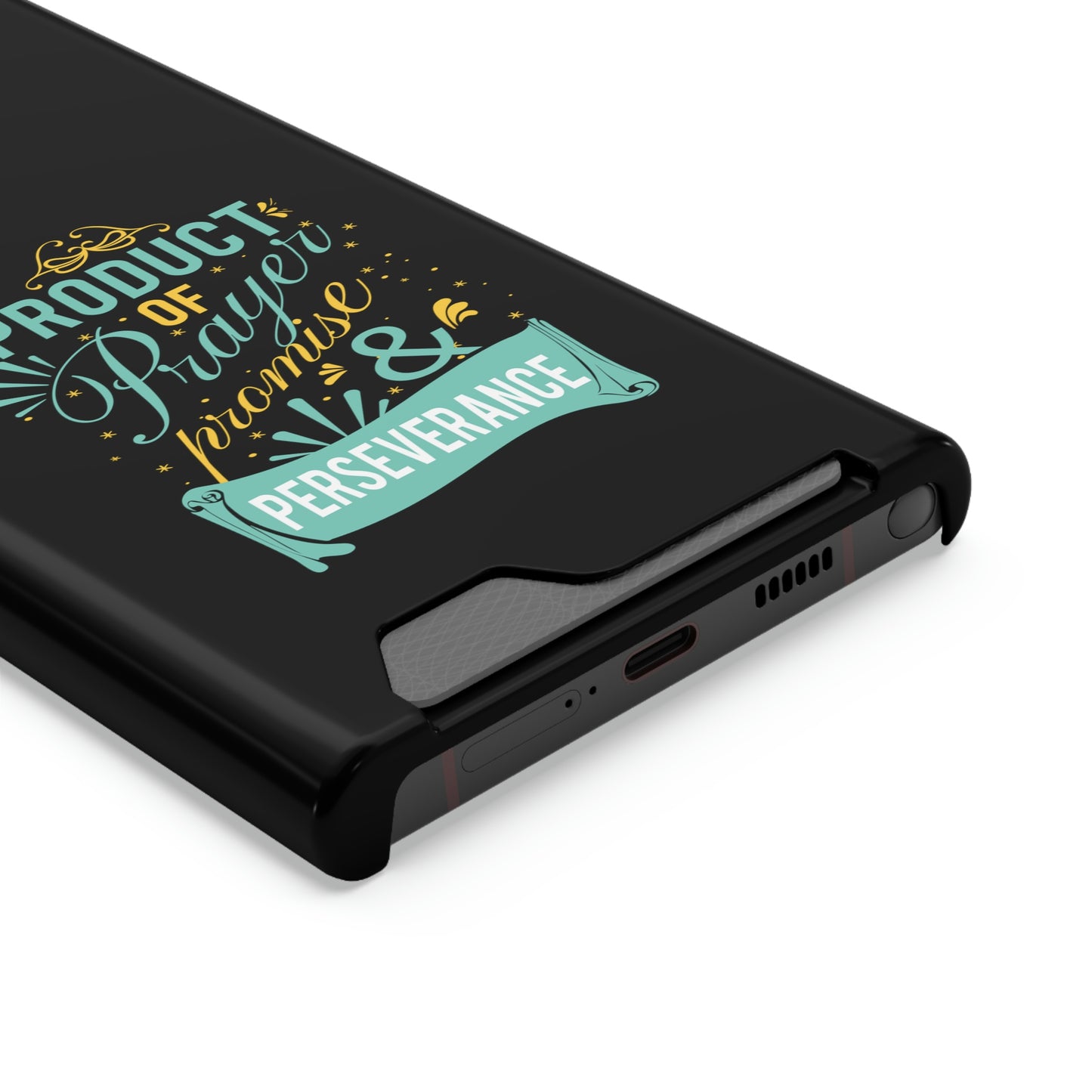 Product Of Prayer Promise And Perseverance Phone Case With Card Holder