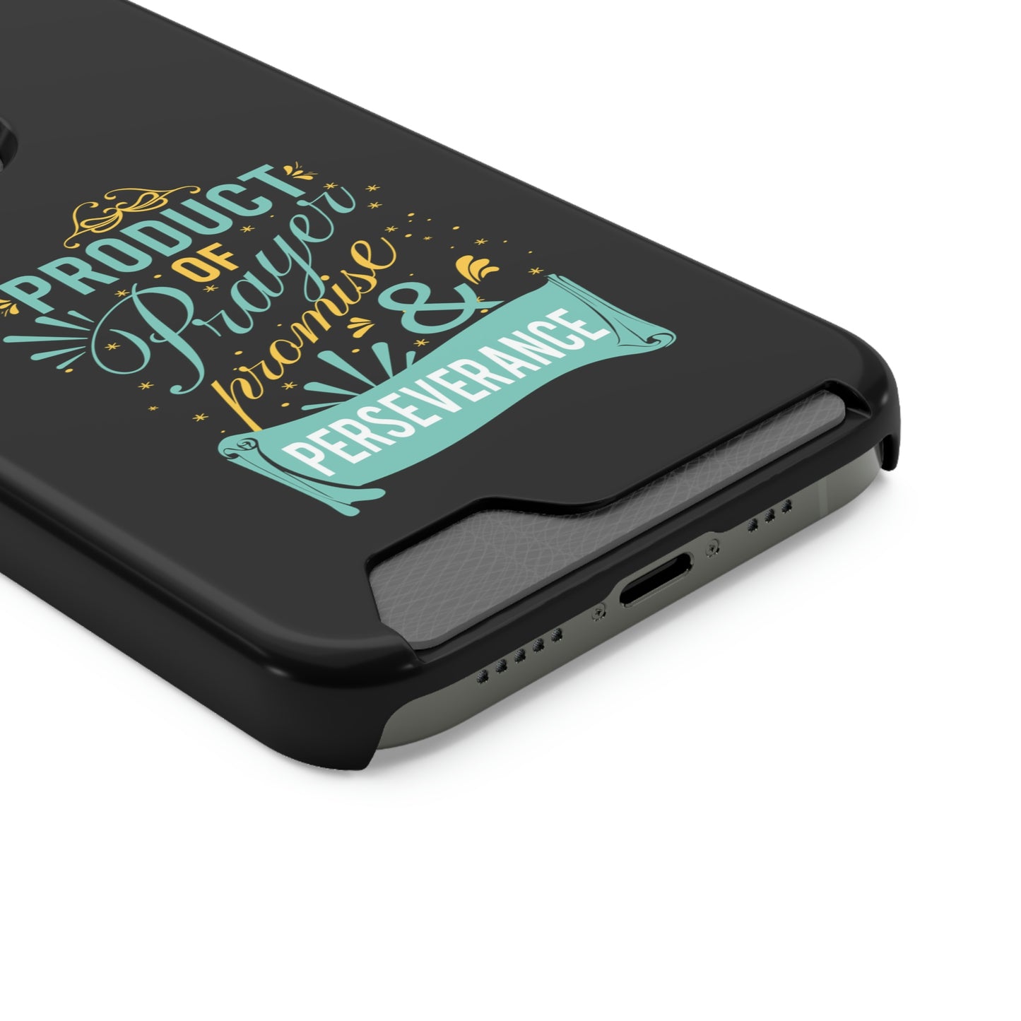 Product Of Prayer Promise And Perseverance Phone Case With Card Holder