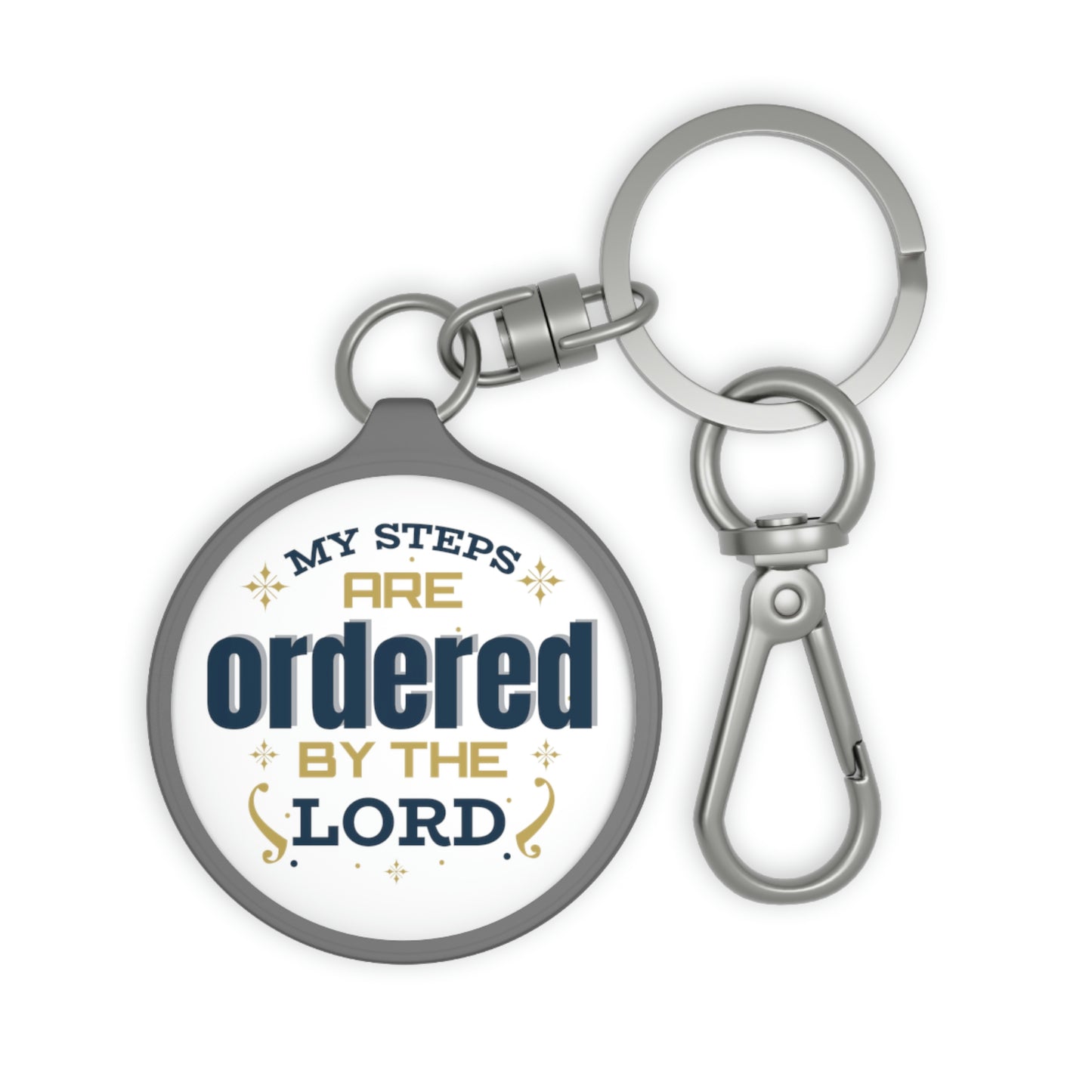 My Steps Are Ordered By The Lord  Key Fob