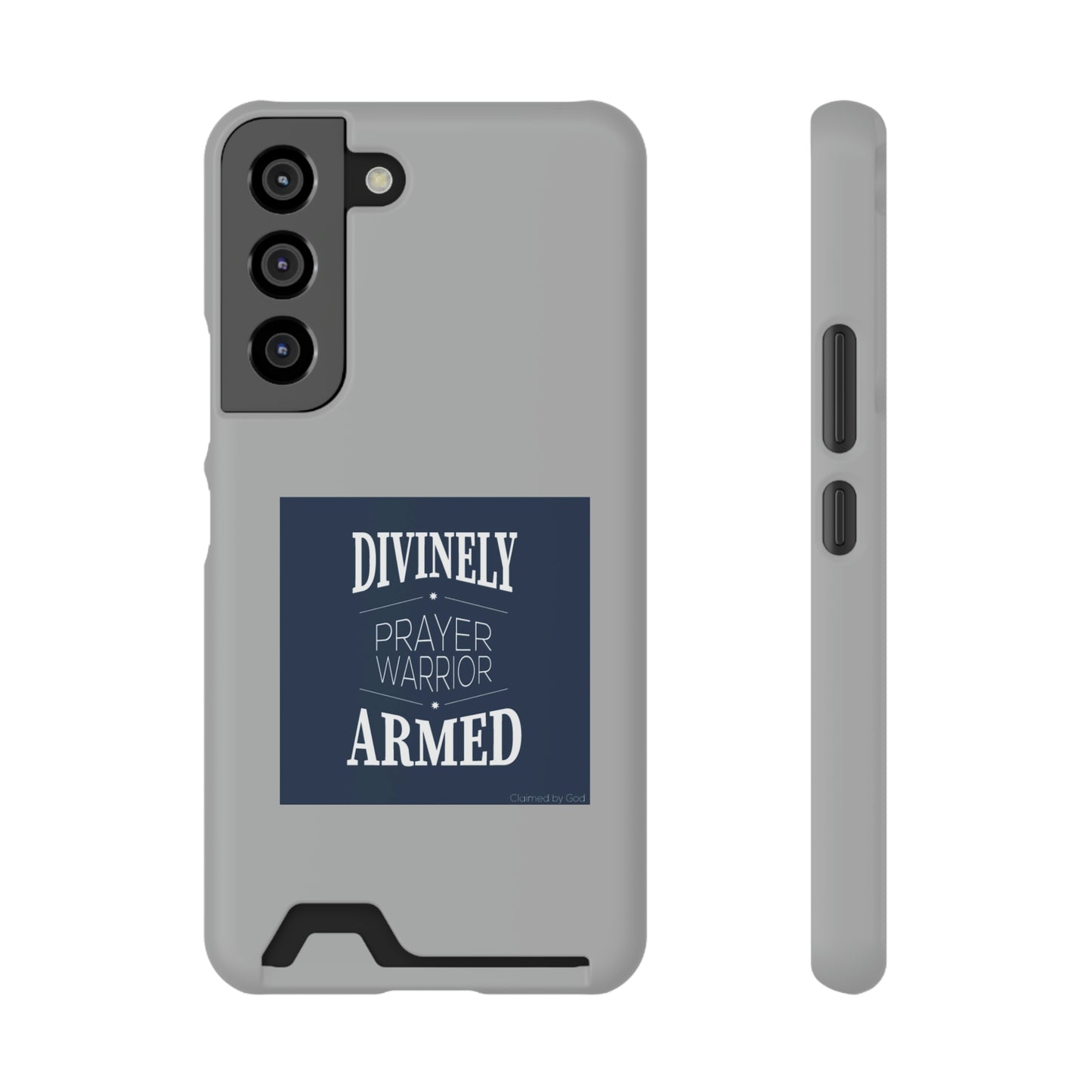 Divinely Armed Prayer Warrior Phone Case With Card Holder