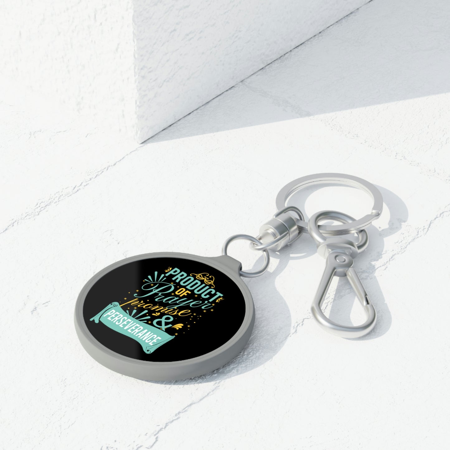 Product Of Prayer, Promise, and Perseverance Key Fob