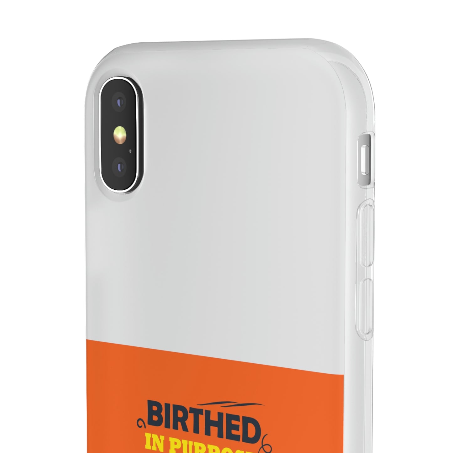 Birthed In Purpose, Covered in Favor, Branded With God's Greatness Flexi Phone Case