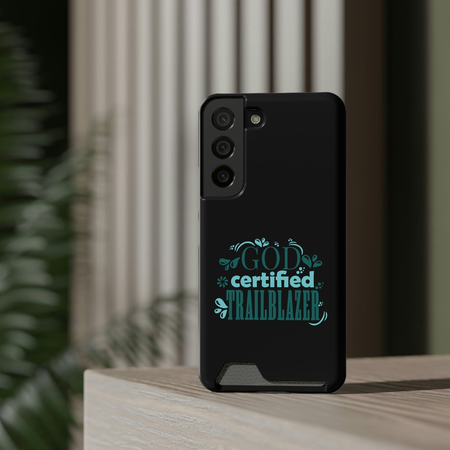 God Certified Trailblazer Phone Case With Card Holder