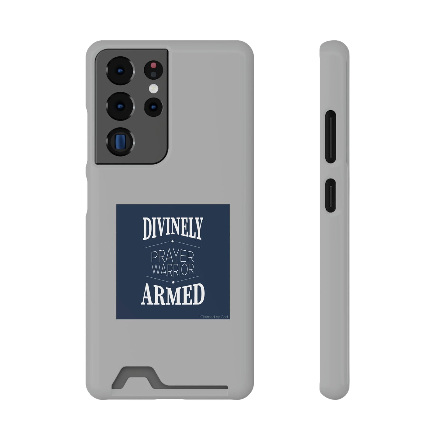 Divinely Armed Prayer Warrior Phone Case With Card Holder