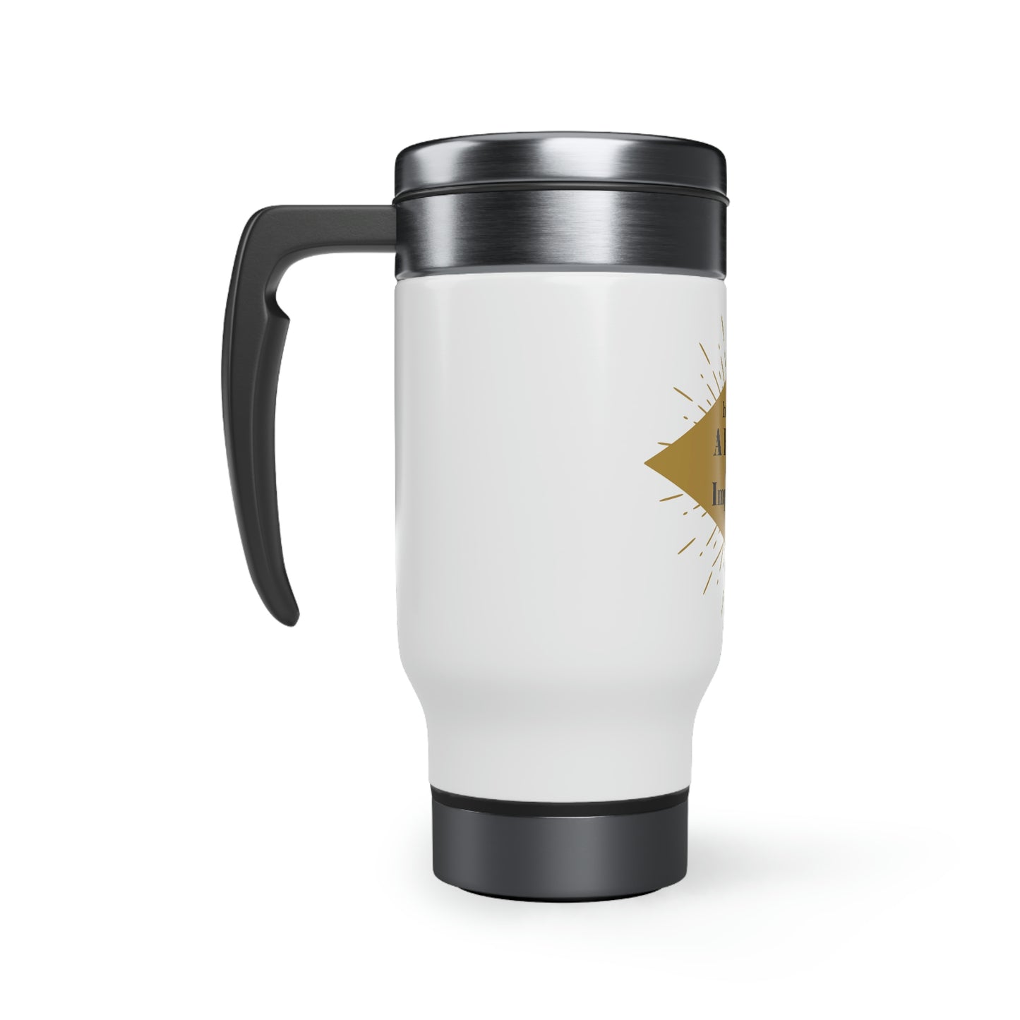 In Christ I Am A Realized Impossibility Travel Mug with Handle, 14oz