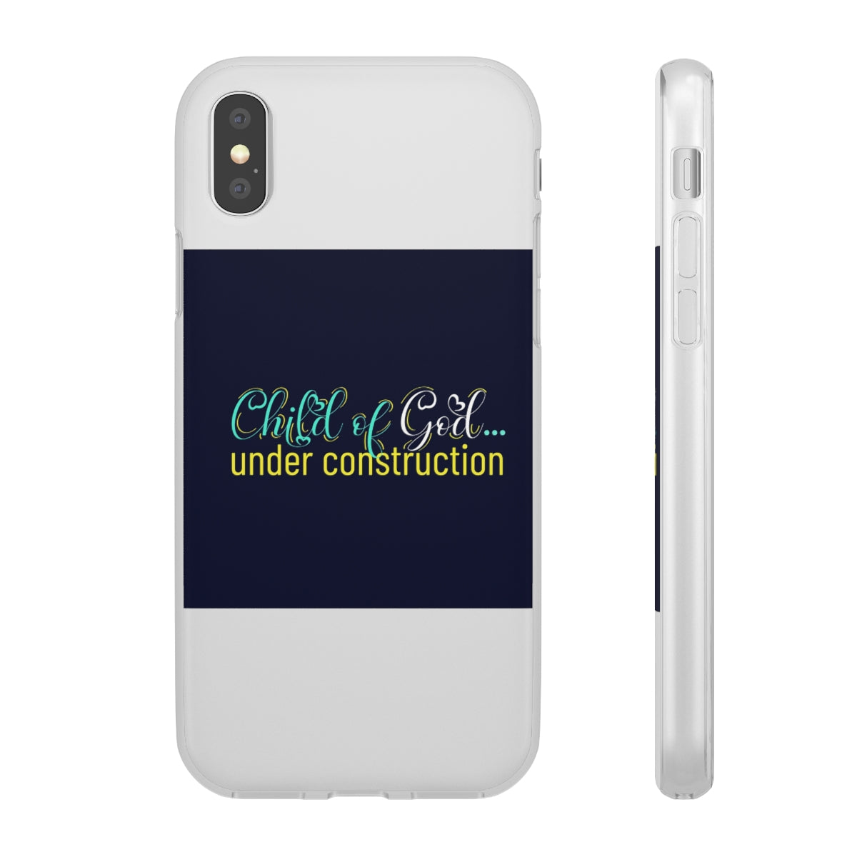 Child of God Under Construction Flexi Phone Case.compatible with select IPhone & Samsung Galaxy Phones Printify