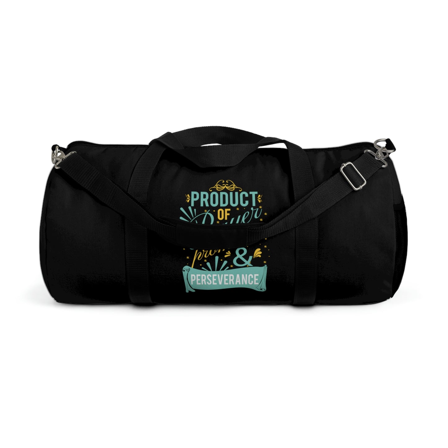 Product Of Prayer Promise & Perseverance Duffel Bag Printify