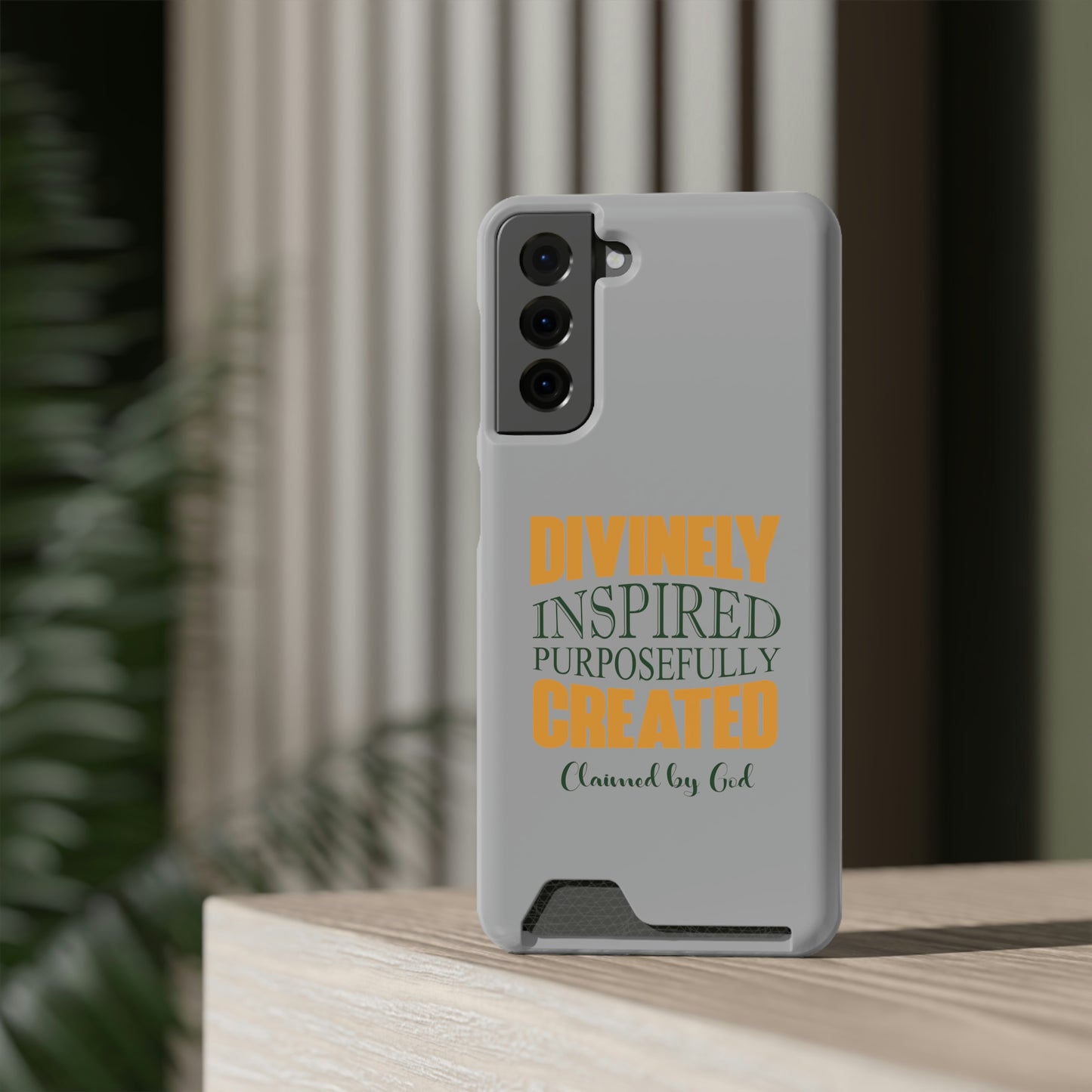 Divinely Inspired Purposefully Created Phone Case With Card Holder