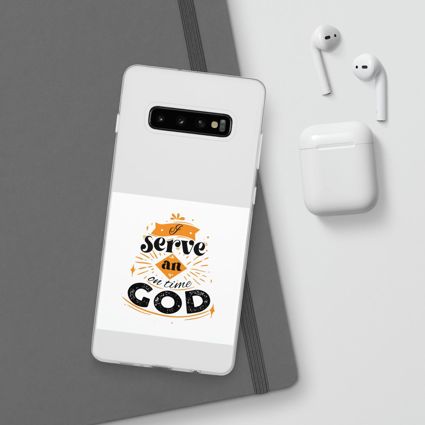 I Serve An On Time God Flexi Phone Case