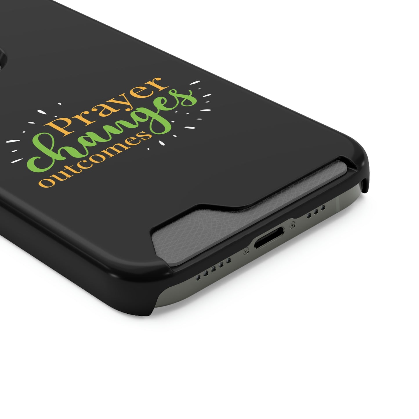 Prayer Changes Outcomes Phone Case With Card Holder