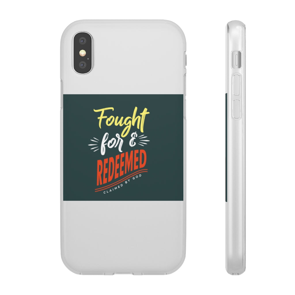 fought for and  redeemed Flexi Phone Case. compatible with select IPhone & Samsung Galaxy Phones Printify