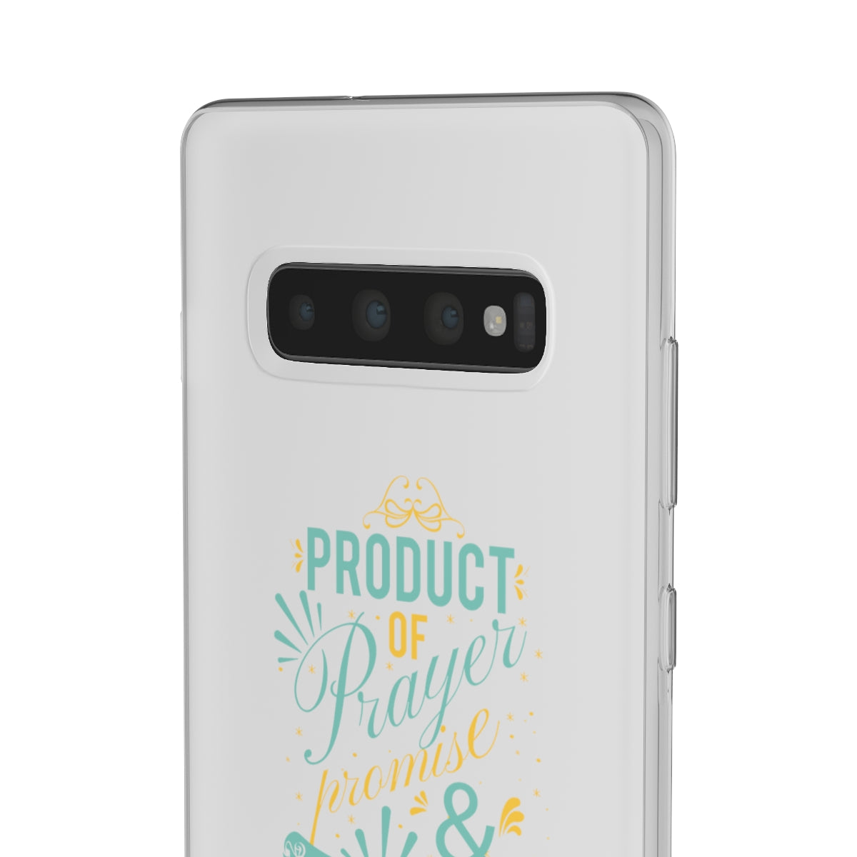 Product of Prayer Promise and Perseverance Flexi Phone Case. compatible with select IPhone & Samsung Galaxy Phones Printify