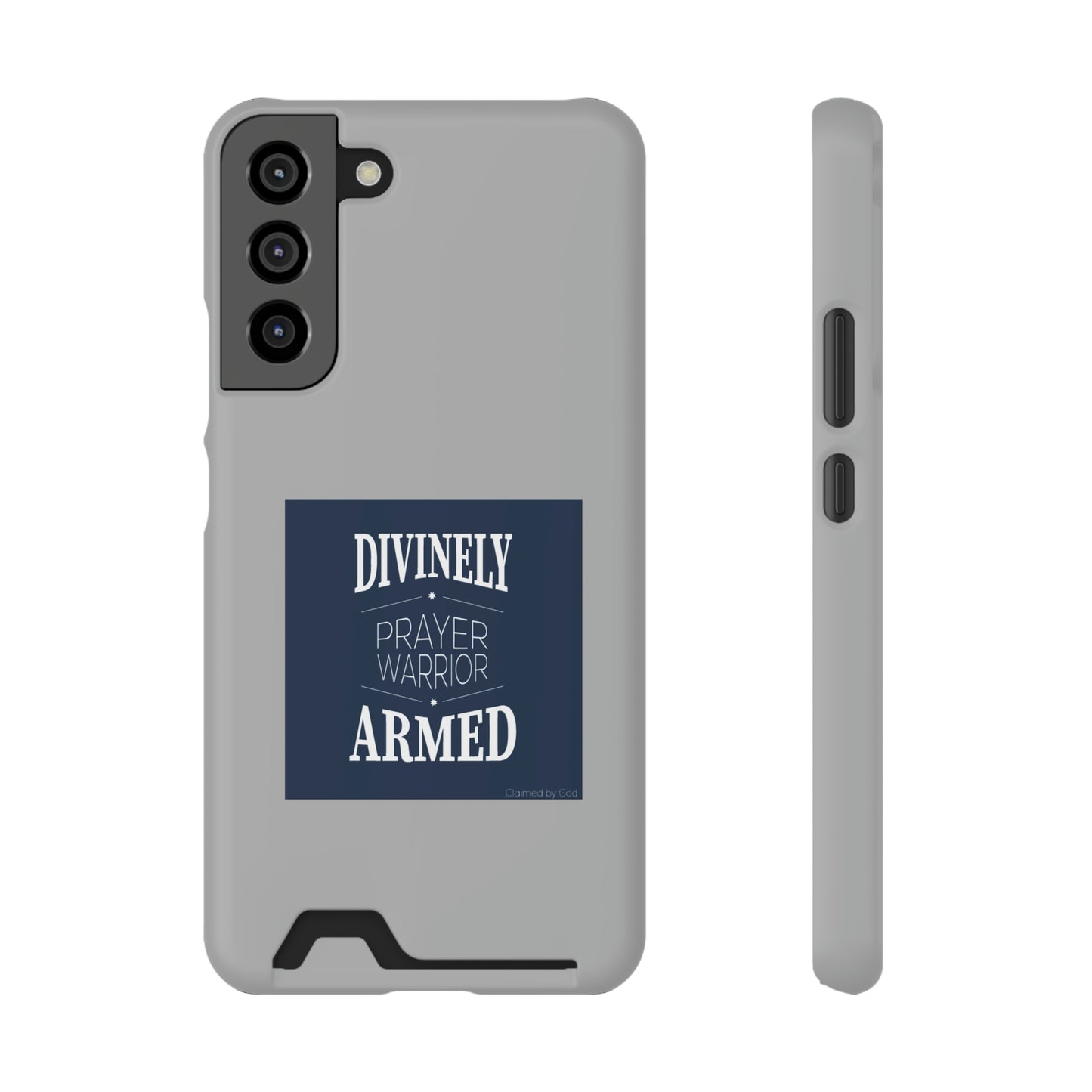 Divinely Armed Prayer Warrior Phone Case With Card Holder