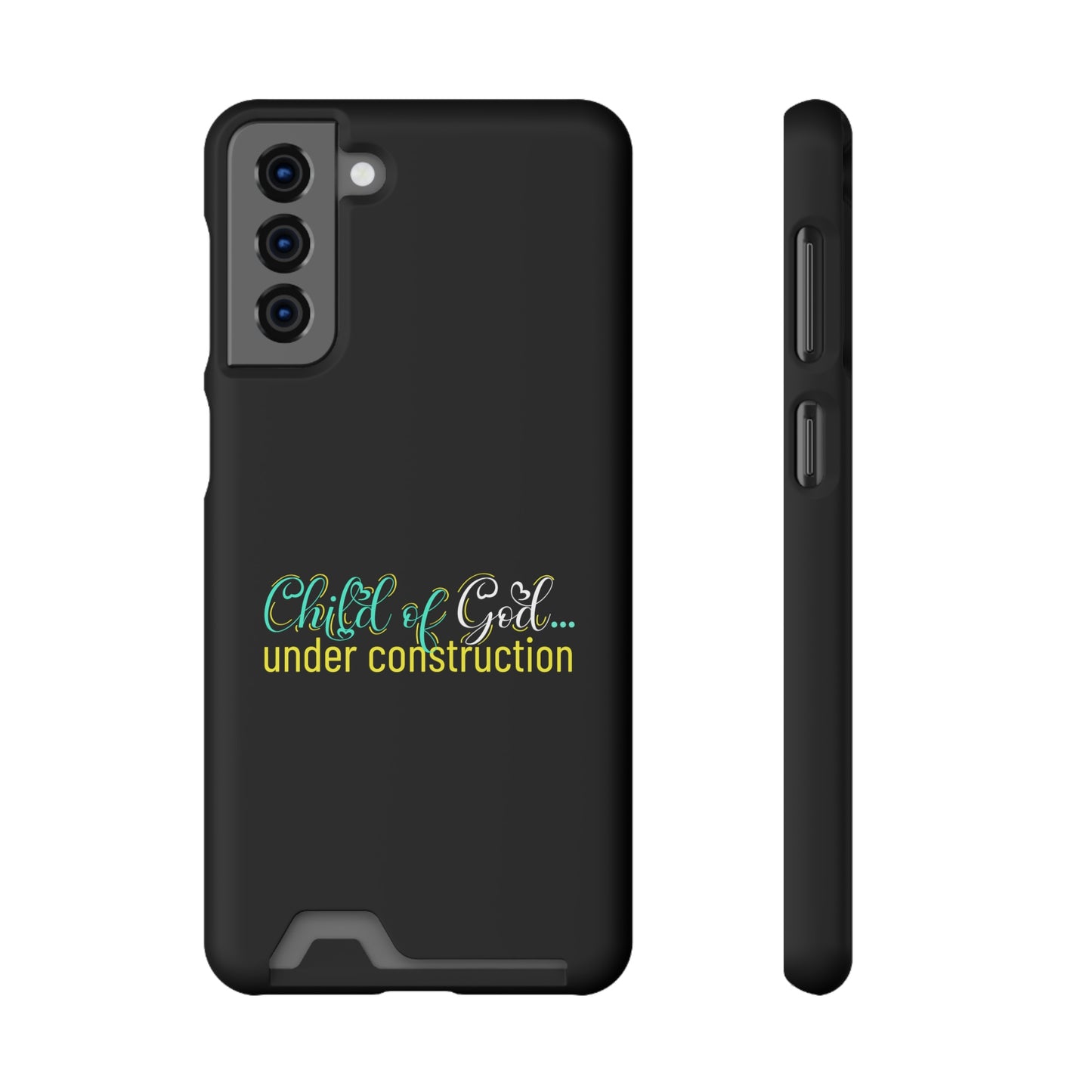 Child Of God Under Construction Phone Case With Card Holder